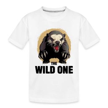 Honey Badger le Sauvage - T-shirt bio Premium Enfant - blanc - Devant