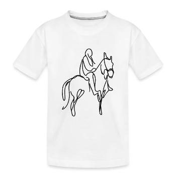 Tab Drawing - Kids' Premium Organic T-Shirt - white - Front