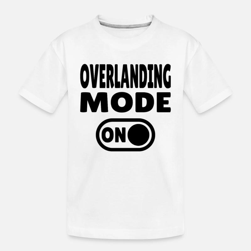 Overlanding Mode ON – Schalter auf Abenteuer - Kinder Premium Bio T-Shirt - Weiß