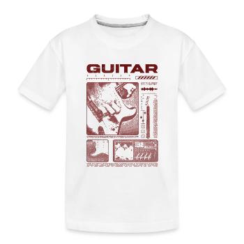 Gitarrist, Rockgitarrist, Streetwear-Musiker - Kinder Premium Bio T-Shirt - Weiß - Vorne