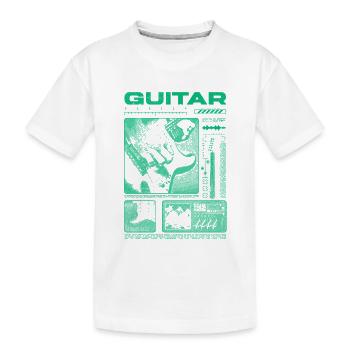 Gitarrist, Rockgitarrist, Streetwear-Musiker - Kinder Premium Bio T-Shirt - Weiß - Vorne