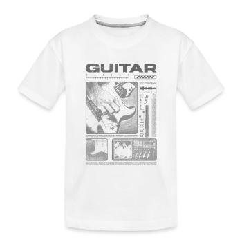 Gitarrist, Rockgitarrist, Streetwear-Musiker - Kinder Premium Bio T-Shirt - Weiß - Vorne