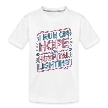 Infirmière en oncologie que je dirige sur Hope et infirmière en perfusion - T-shirt bio Premium Enfant - blanc - Devant