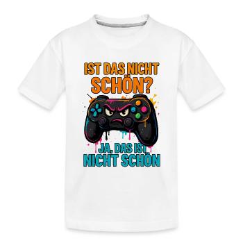 Ist das nicht schön? Ja, is't nicht schön | Gaming - T-shirt bio Premium Enfant - blanc - Devant