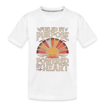 Oncology Nurse Fueled By Purpose Oncology Nursing - Kinder Premium Bio T-Shirt - Weiß - Vorne