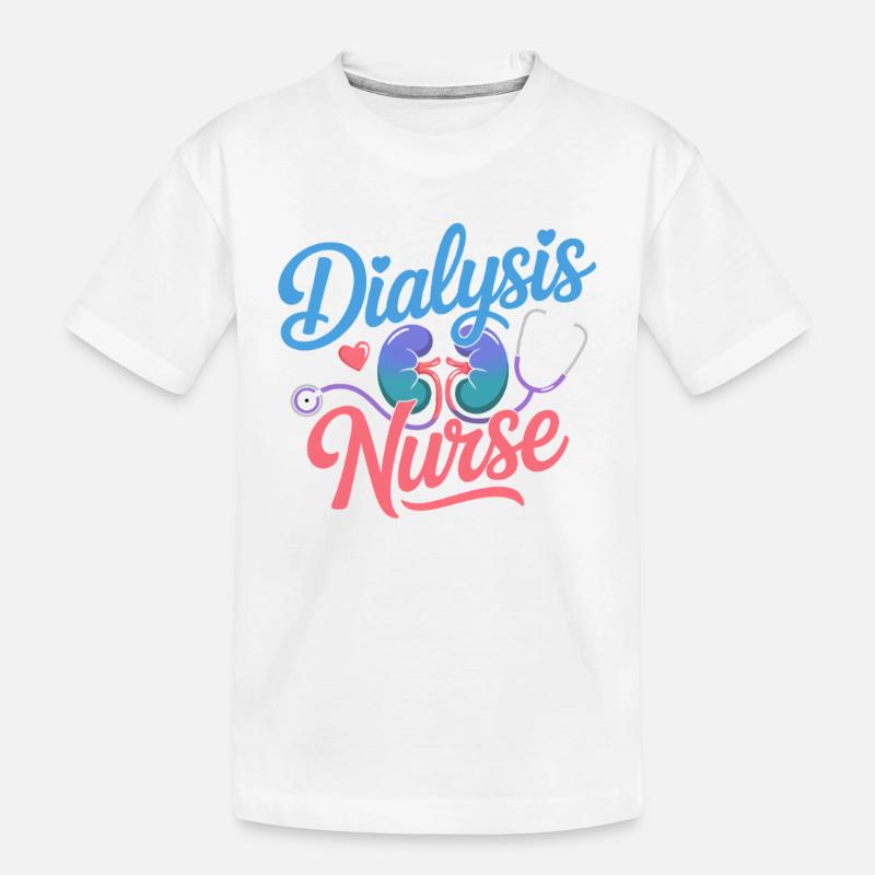 Conception d’infirmières en dialyse - T-shirt bio Premium Enfant - blanc