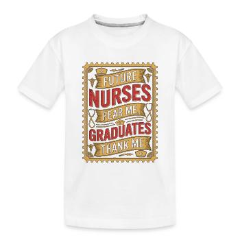 Éducateur en soins infirmiers Futurs infirmiers Fear Me Manager infirmier - T-shirt bio Premium Enfant - blanc - Devant