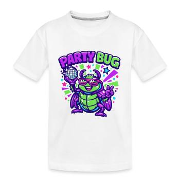 Party Bug  - Kinder Premium Bio T-Shirt - Weiß - Vorne