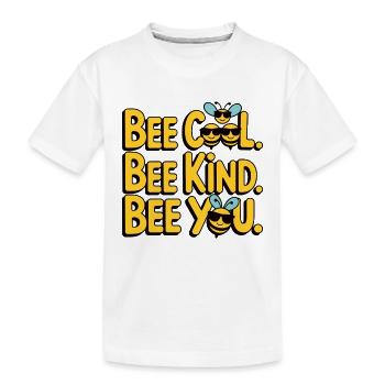 Abeille Cool Abeille Gentille Abeille Toi - T-shirt bio Premium Enfant - blanc - Devant