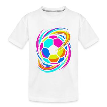 Football - T-shirt bio Premium Enfant - blanc - Devant