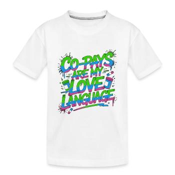 Les co-paiements des pharmaciens de détail sont mon expert en médicaments - T-shirt bio Premium Enfant - blanc - Devant