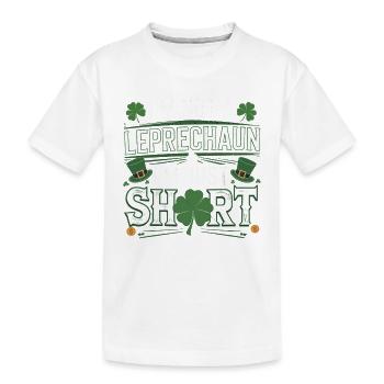 Ich bin kein Leprechaun, ich bin nur klein - Kinder Premium Bio T-Shirt - Weiß - Vorne