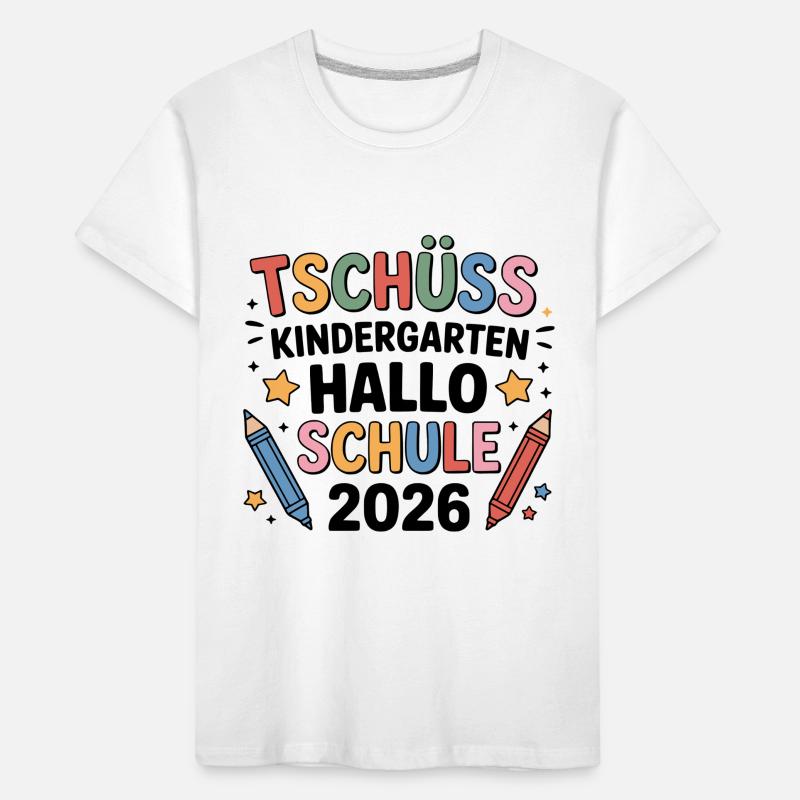 Bye bye maternelle 2026 centre de garde T-shirt bio Premium Enfant