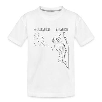 Escalade Aunt Bouldering - T-shirt bio Premium Enfant - blanc - Devant