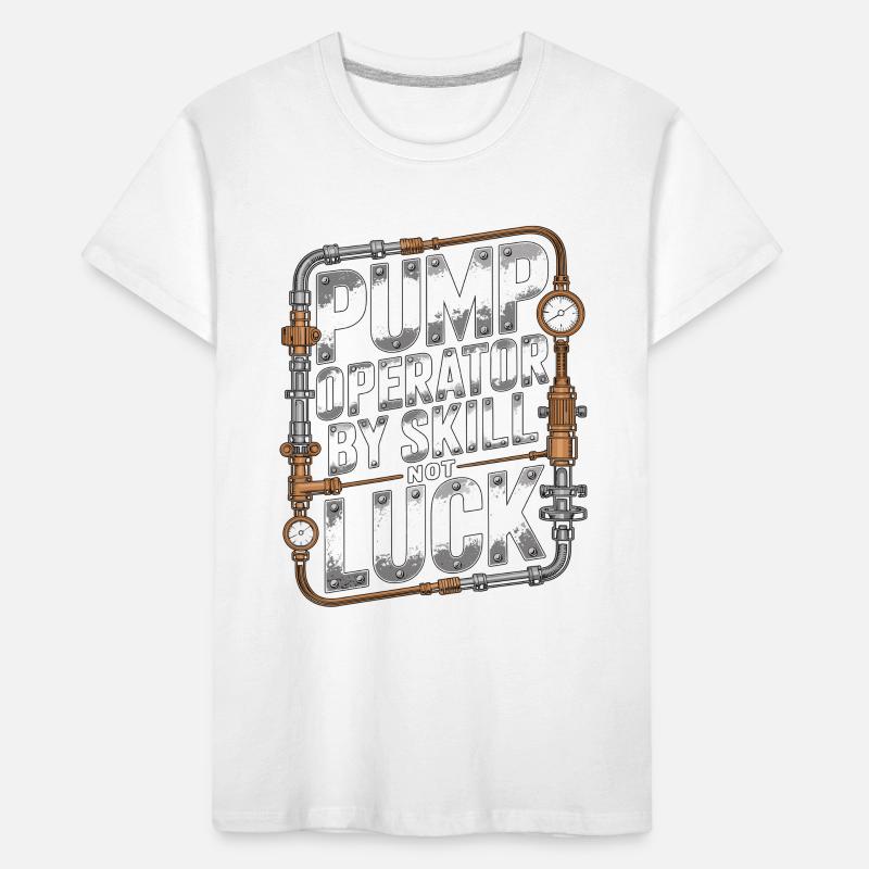 Fire Engineer Pump Operator By Fire Department Kinder Premium Bio T-Shirt