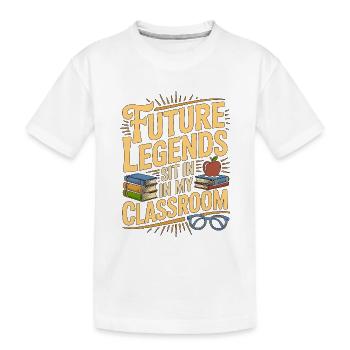 Enseignant de lycée Future Legends Carrière d’enseignant - T-shirt bio Premium Enfant - blanc - Devant