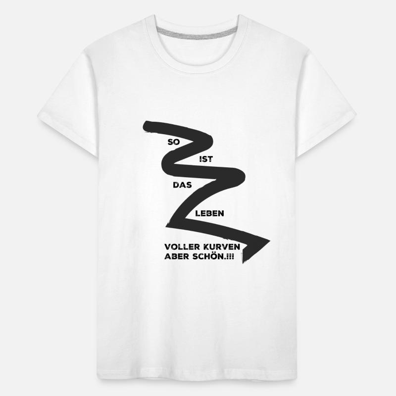 Kurven erleben , oder ausleben. Kinder Premium Bio T-Shirt