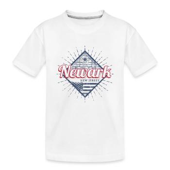 Newark Stadt in New Jersey Vereinigte Staaten USA - Kinder Premium Bio T-Shirt - Weiß - Vorne