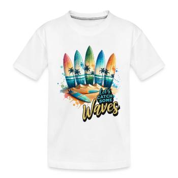 Prenons quelques vagues - T-shirt bio Premium Enfant - blanc - Devant