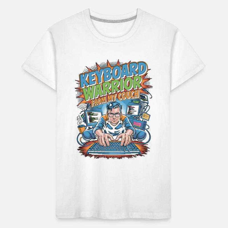 Remote Developer Keyboard Warrior Remote Coder Kids' Premium Organic T-Shirt