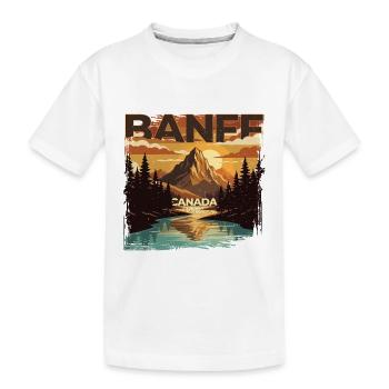 Banff Canada Nationalpark - Kinder Premium Bio T-Shirt - Weiß - Vorne