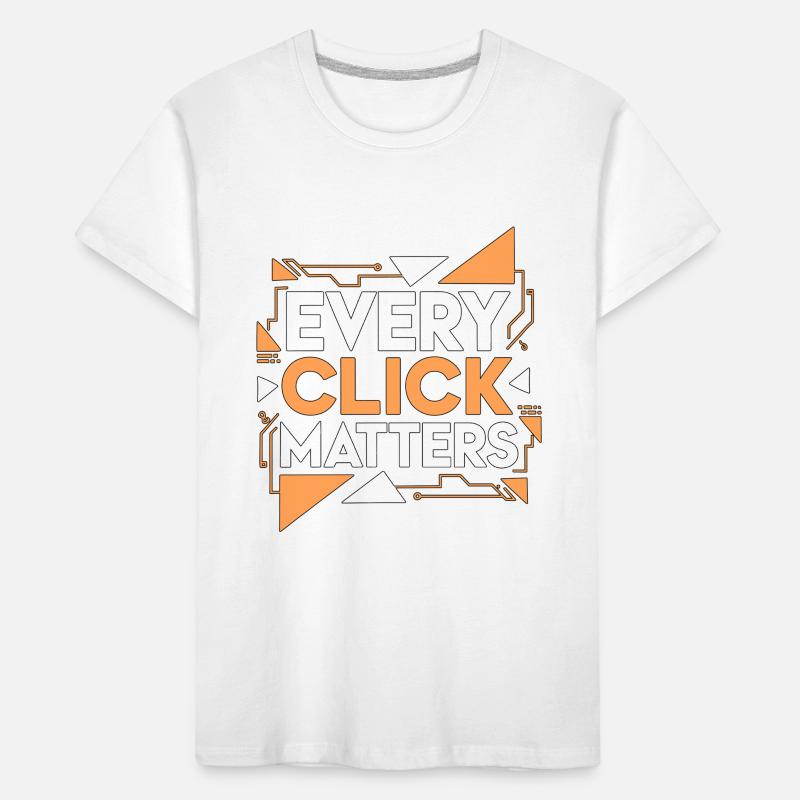 Designer UX/UI : Chaque clic compte : Designer web T-shirt bio Premium Enfant