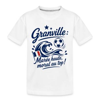 Granville Marée Foot - Kinder Premium Bio T-Shirt - Weiß - Vorne