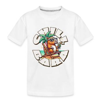 Chill Capybara - T-shirt bio Premium Enfant - blanc - Devant