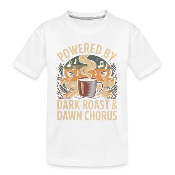 Dunkler Röst & Morgendämmerung - Kinder Premium Bio T-Shirt - Weiß - Vorne