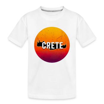Une île grecque Crète Île Crète Grèce - T-shirt bio Premium Enfant - blanc - Devant
