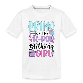Premier de The K-Pop Birthday Girl - T-shirt bio Premium Enfant - blanc - Devant