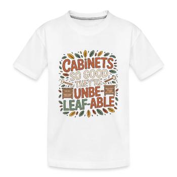 Les meubles de menuisier sont tellement bons qu’ils sont en menuiserie. - T-shirt bio Premium Enfant - blanc - Devant