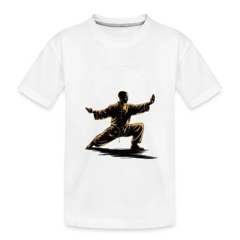 Méditation Zen du Tai Chi – Entraînement au Chi Qigong - T-shirt bio Premium Enfant - blanc - Devant