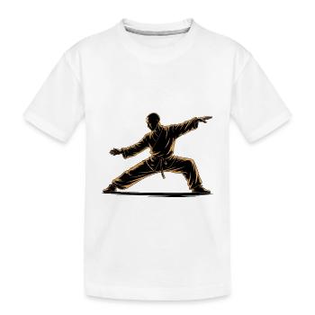 Méditation Zen du Tai Chi – Entraînement au Chi Qigong - T-shirt bio Premium Enfant - blanc - Devant