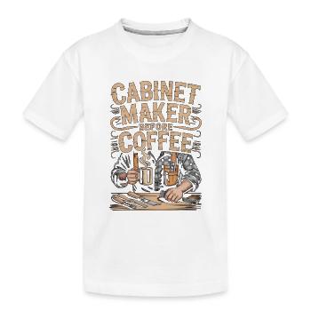 Ébéniste avant meuble Maître de café - T-shirt bio Premium Enfant - blanc - Devant