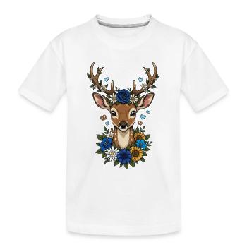 Festival folklorique des diamants de cerf Remplacement des costumes traditionnels - T-shirt bio Premium Enfant - blanc - Devant