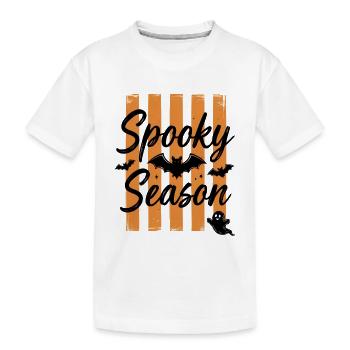 Scénario de Spooky Season Bat - Halloween d’horreur - T-shirt bio Premium Enfant - blanc - Devant