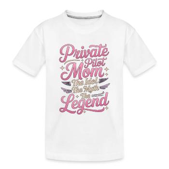 Maman pilote privé L’idole L’hôtesse de l’air - T-shirt bio Premium Enfant - blanc - Devant