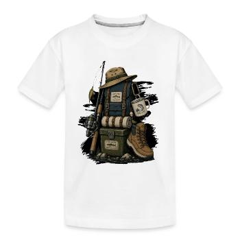 Pêcheurs de pêche - T-shirt bio Premium Enfant - blanc - Devant