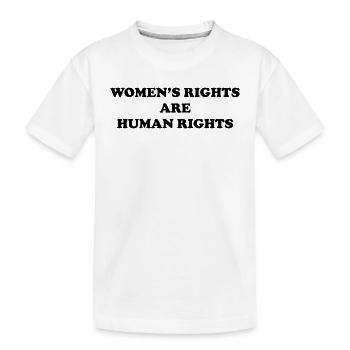 Frauenrechte sind Menschenrechte Grafik - Kinder Premium Bio T-Shirt - Weiß - Vorne