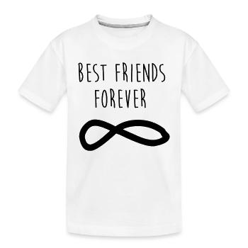 Meilleurs amis pour toujours / meilleurs amis - T-shirt bio Premium Enfant - blanc - Devant