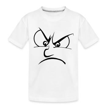 Wut / Zorn / Frust - Kinder Premium Bio T-Shirt - Weiß - Vorne