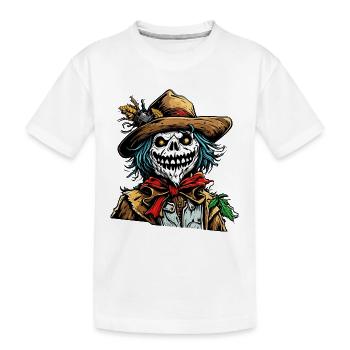 Épouvantail / Ouvrier de la moisson / Champ de maïs / Champ - T-shirt bio Premium Enfant - blanc - Devant