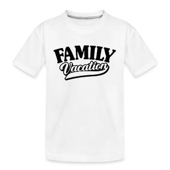 Familienurlaub Cool Matching Familie Sommer Vacay - Kinder Premium Bio T-Shirt - Weiß - Vorne
