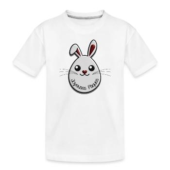 Lapin pâques mignon - T-shirt bio Premium Enfant - blanc - Devant