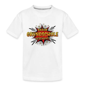 Grundschul Abgänger 2023 Grundschule Abschied - Kinder Premium Bio T-Shirt - Weiß - Vorne