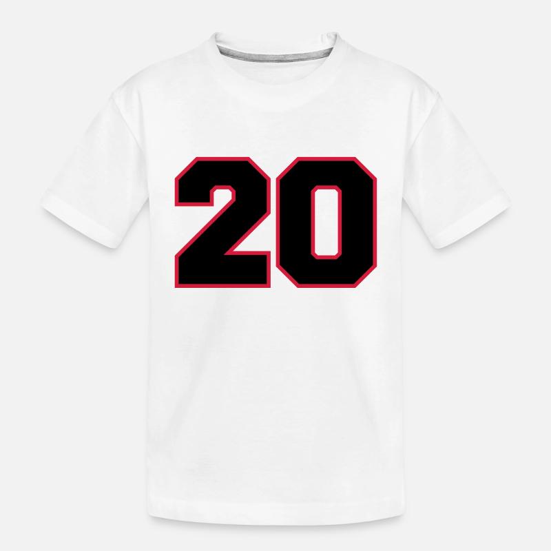 Number20 - T-shirt bio Premium Enfant - blanc