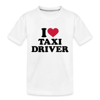 Taxifahrer - Kinder Premium Bio T-Shirt - Weiß - Vorne