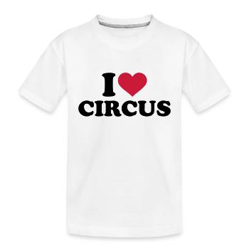 Zirkus - Kinder Premium Bio T-Shirt - Weiß - Vorne