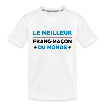 Franc-Maçonnerie / Franc Maçonnerie / Franc Maçon - T-shirt bio Premium Enfant - blanc - Devant